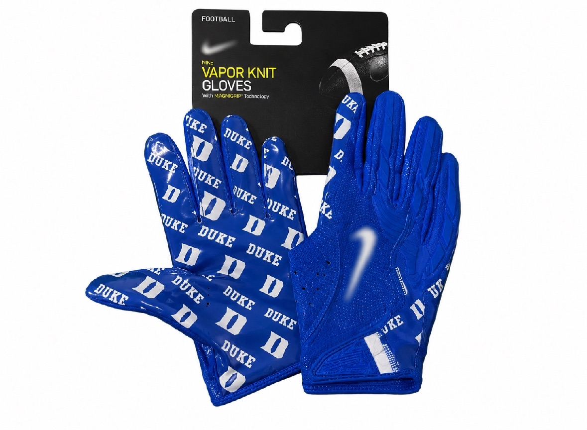 Durham Blue & White Gloves