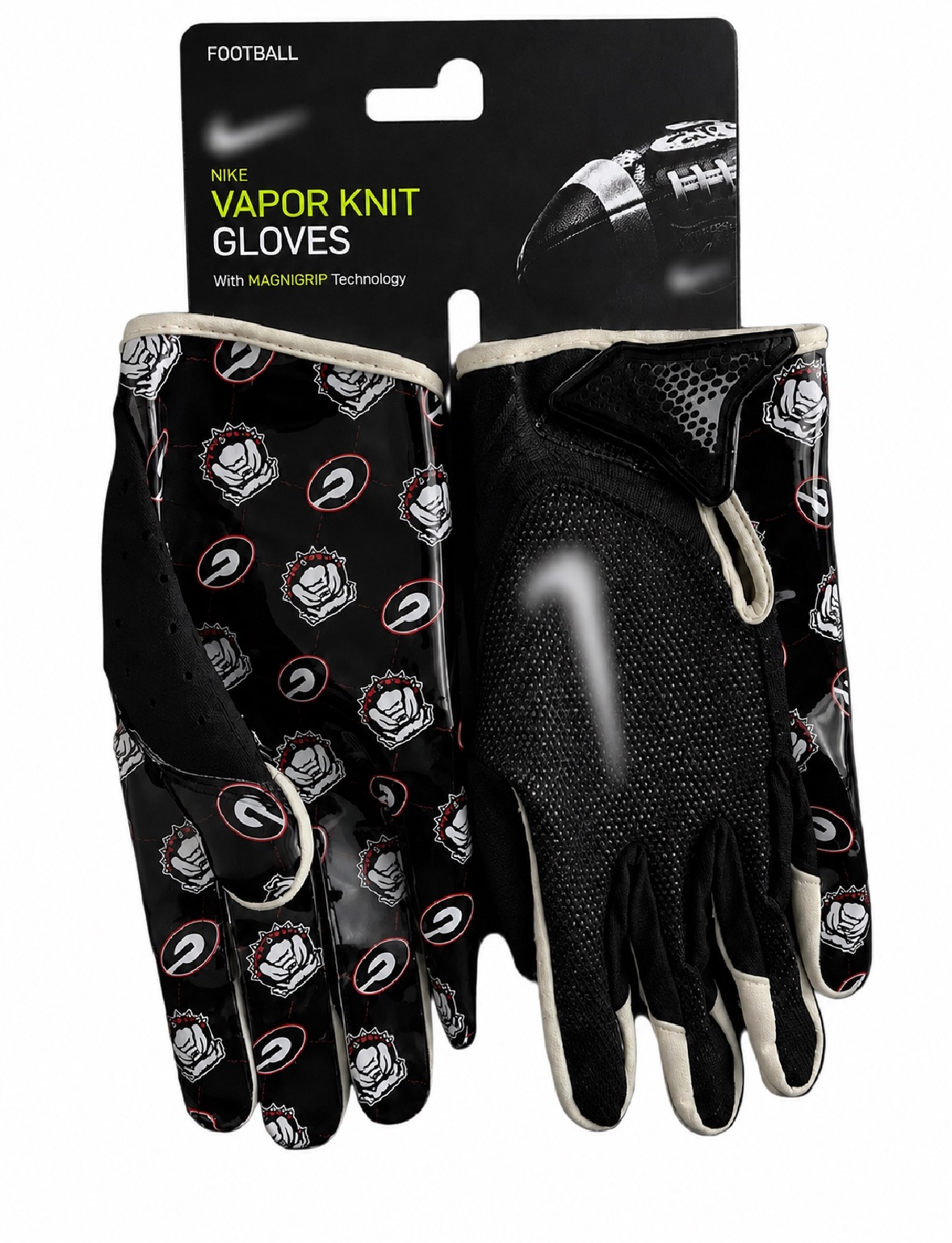 Athens Red & Black Vapor Knit Gloves
